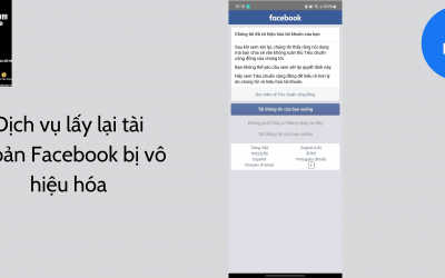 Dịch vụ lấy lại tài khoản Facebook bị vô hiệu hóa uy tín, chuyên nghiệp