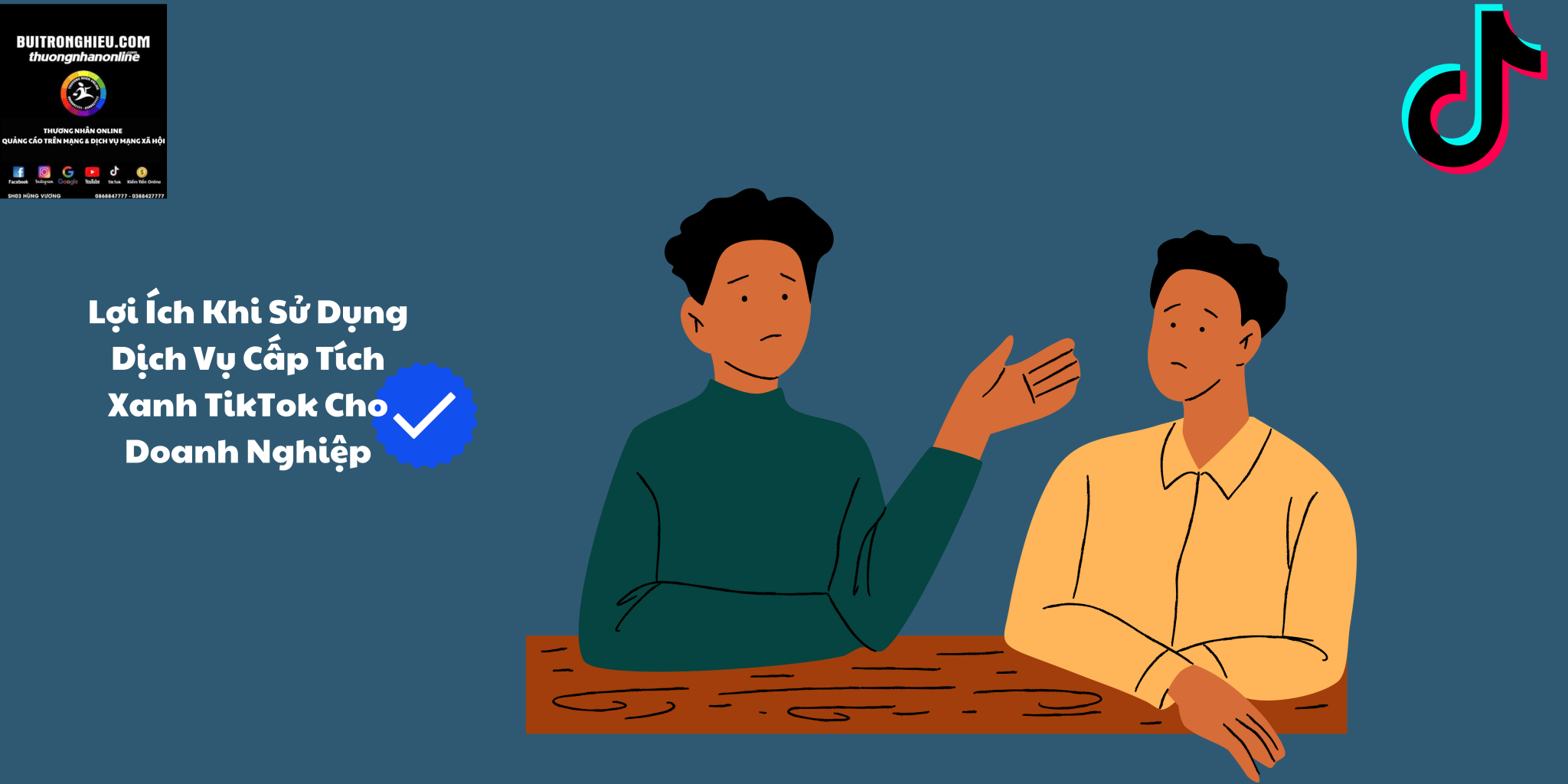 cấp tích xanh TikTok cho doanh nghiệp