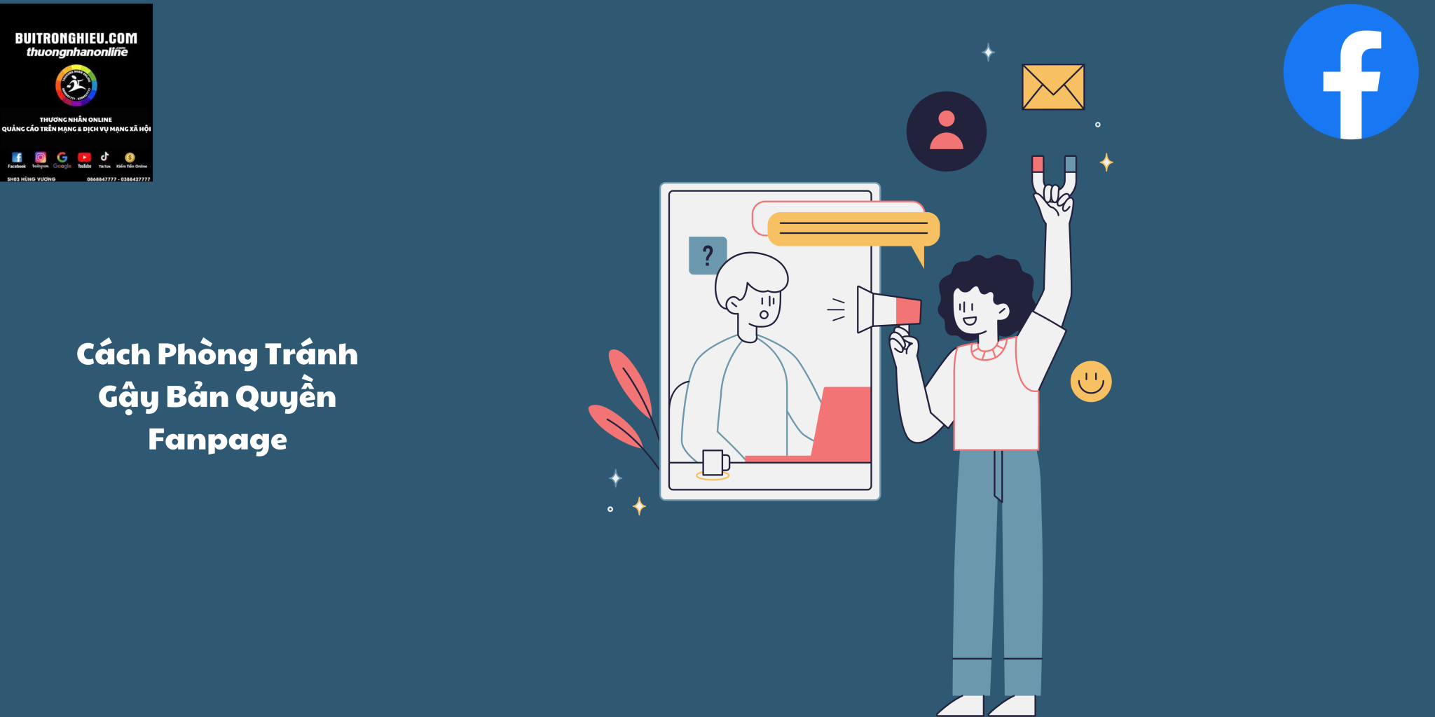 gỡ gậy bản quyền fanpage
