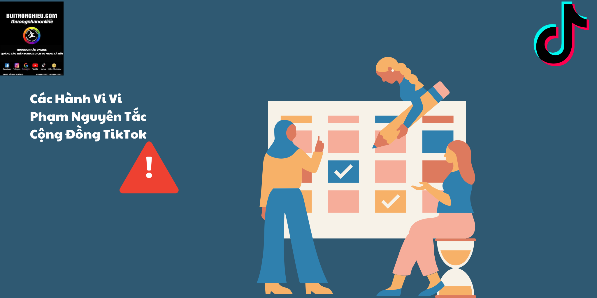 tài khoản tiktok bị vi phạm nguyên tắc cộng đồng