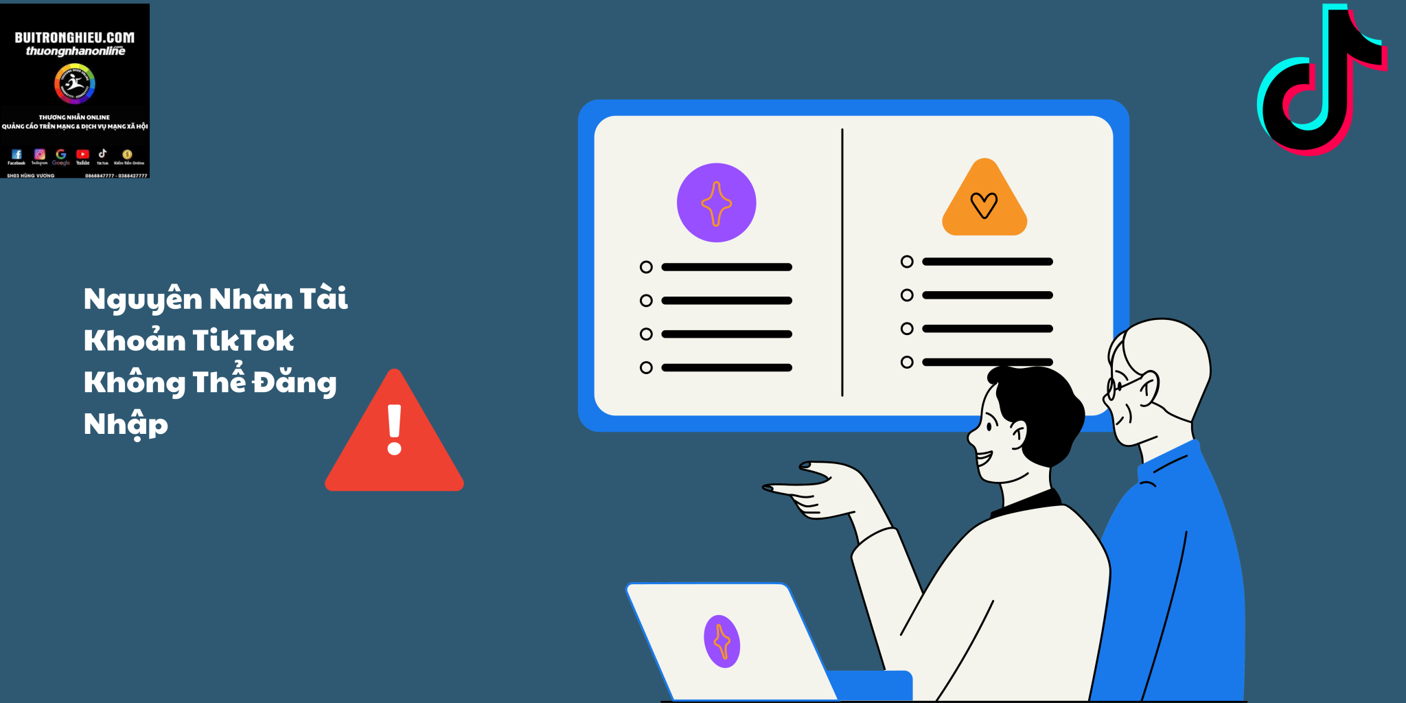 nguyên nhân tài khoản tiktok không thể đăng nhập