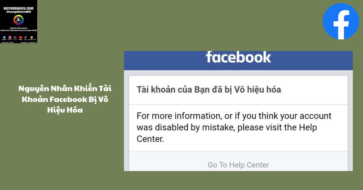 khôi phục tài khoản facebook bị vô hiệu hóa
