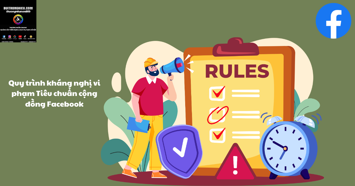 kháng nghị vi phạm tiêu chuẩn cộng đồng Facebook