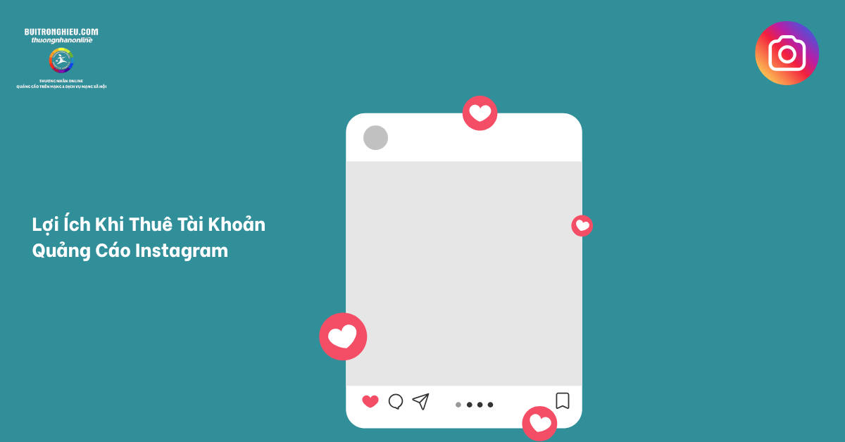 cho thuê tài khoản quảng cáo Instagram