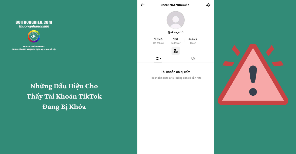 dịch vụ mở tài khoản tiktok bị cấm uy tín