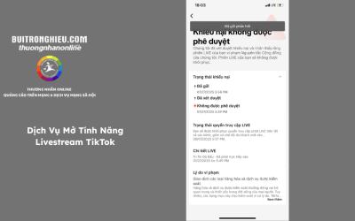 Dịch Vụ Mở Tính Năng Livestream TikTok Uy Tín