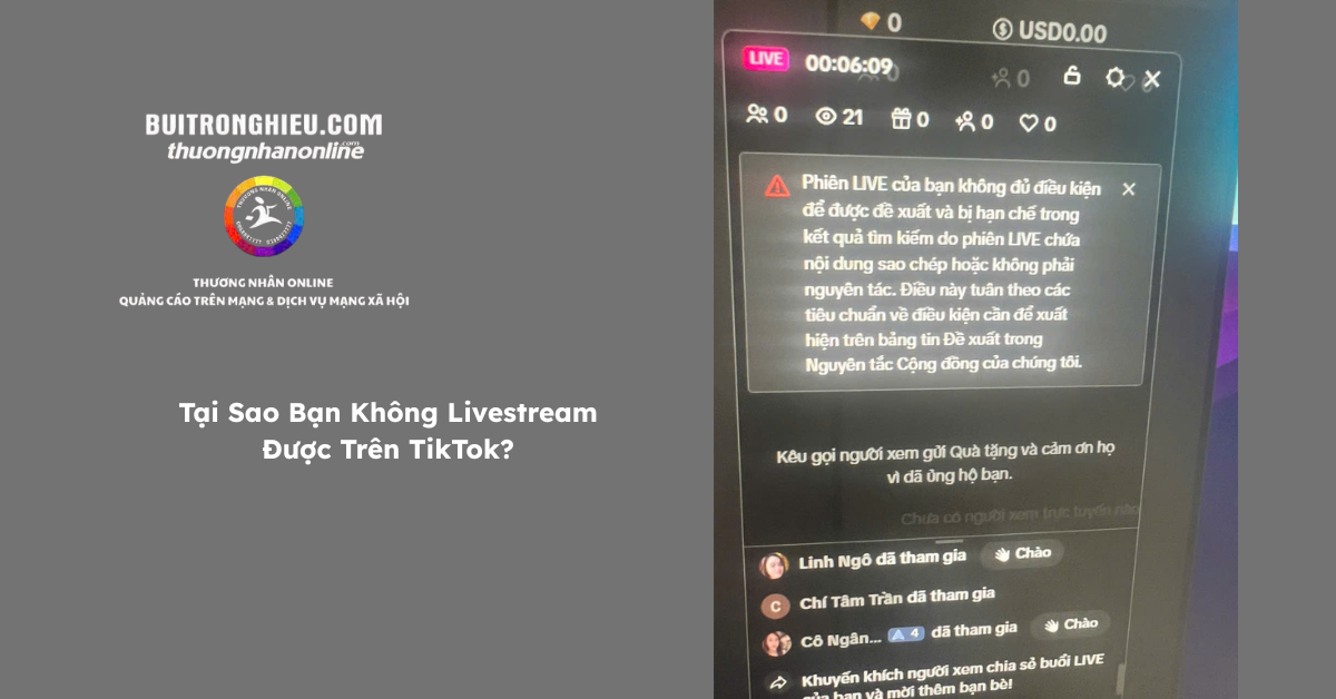 dịch vụ mở tính năng livestream tiktok uy tín