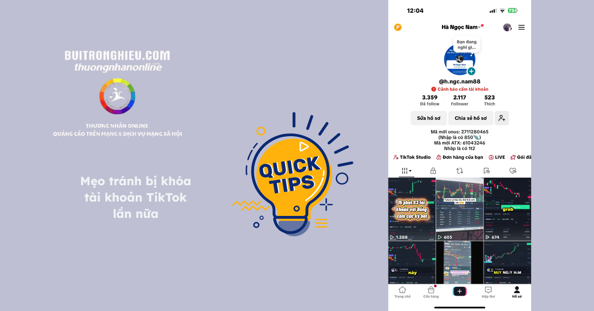 cách mở tài khoản tiktok bị cấm