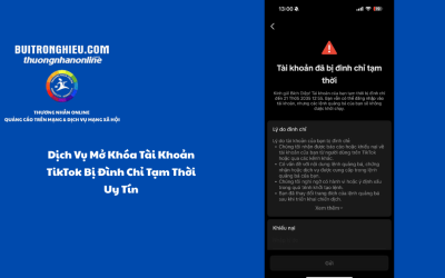 Dịch Vụ Mở Khóa Tài Khoản TikTok Bị Đình Chỉ Tạm Thời Uy Tín
