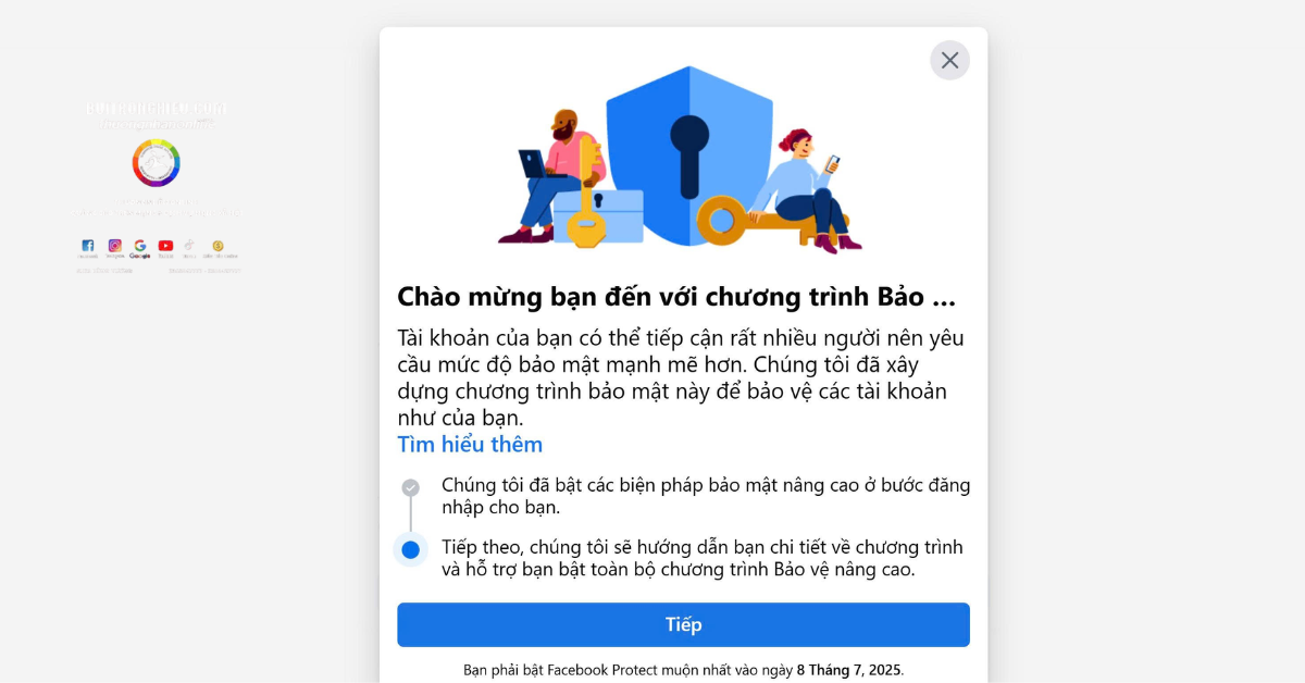 dịch vụ mở khóa bảo vệ nâng cao Facebook chuyên nghiệp