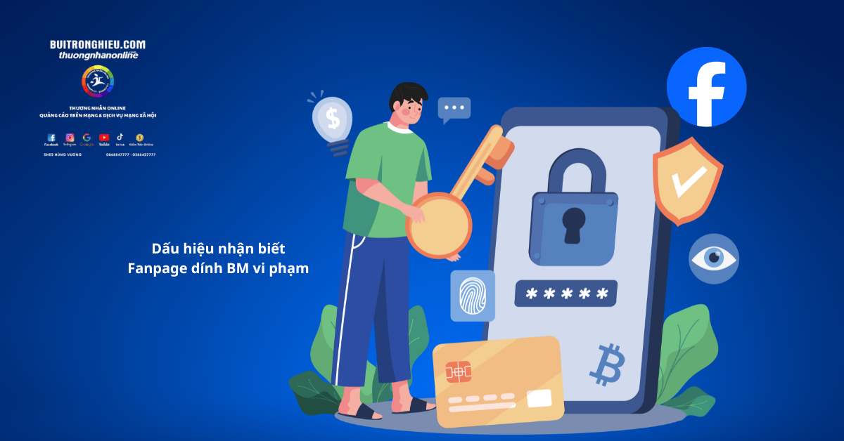 xử lý fanpage dính bm vi phạm