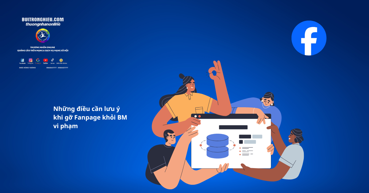 hướng dẫn gỡ Fanpage khỏi Business manager vi phạm