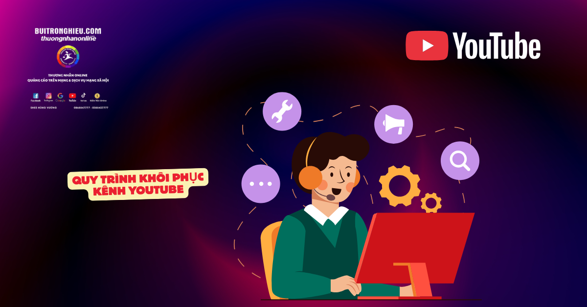 khôi phục kênh youtube vi phạm