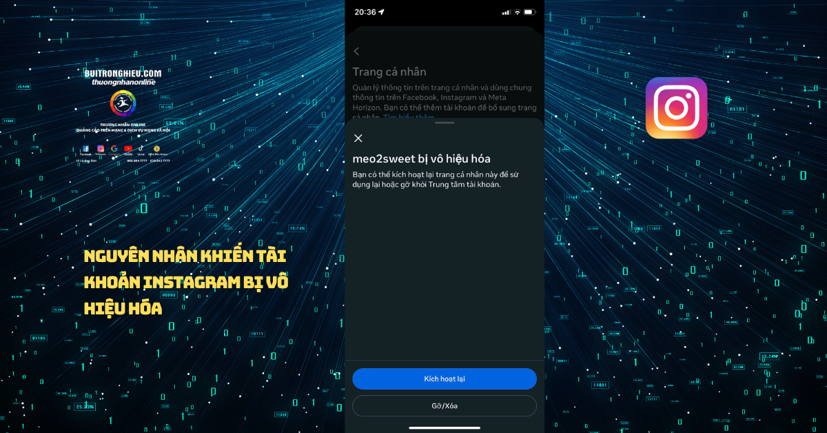 dịch vụ mở khóa tài khoản instagram bị vô hiệu hóa