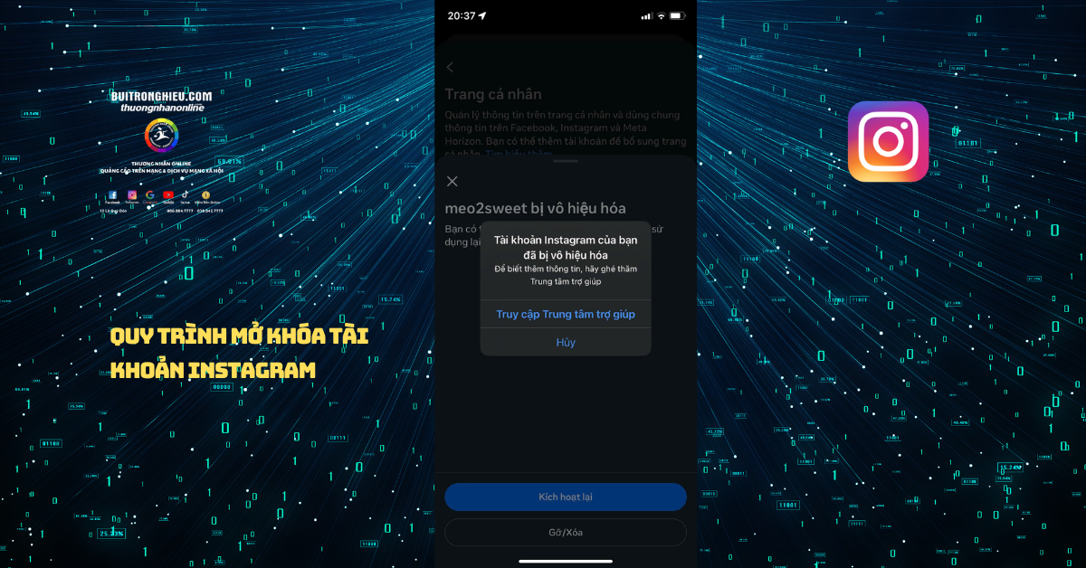 mở khóa tài khoản instagram bị vô hiệu hóa