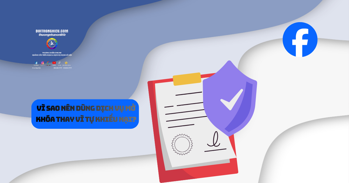 mở khóa fanpage vi phạm chính sách uy tín