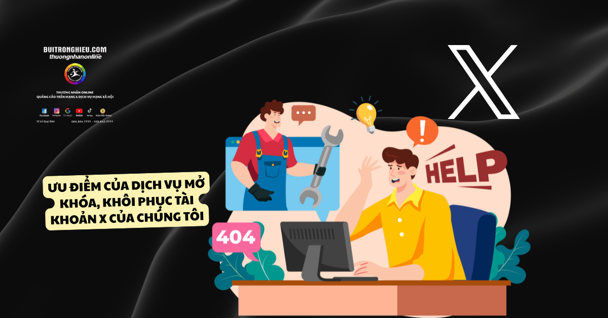 khôi phục tài khoản x nhanh chóng