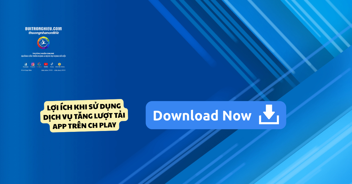 dịch vụ tăng lượt tải app trên ch play uy tín