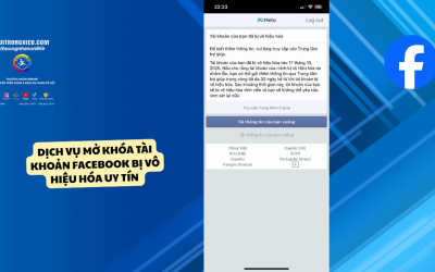 Dịch Vụ Mở Khóa Tài Khoản Facebook Bị Vô Hiệu Hóa Uy Tín