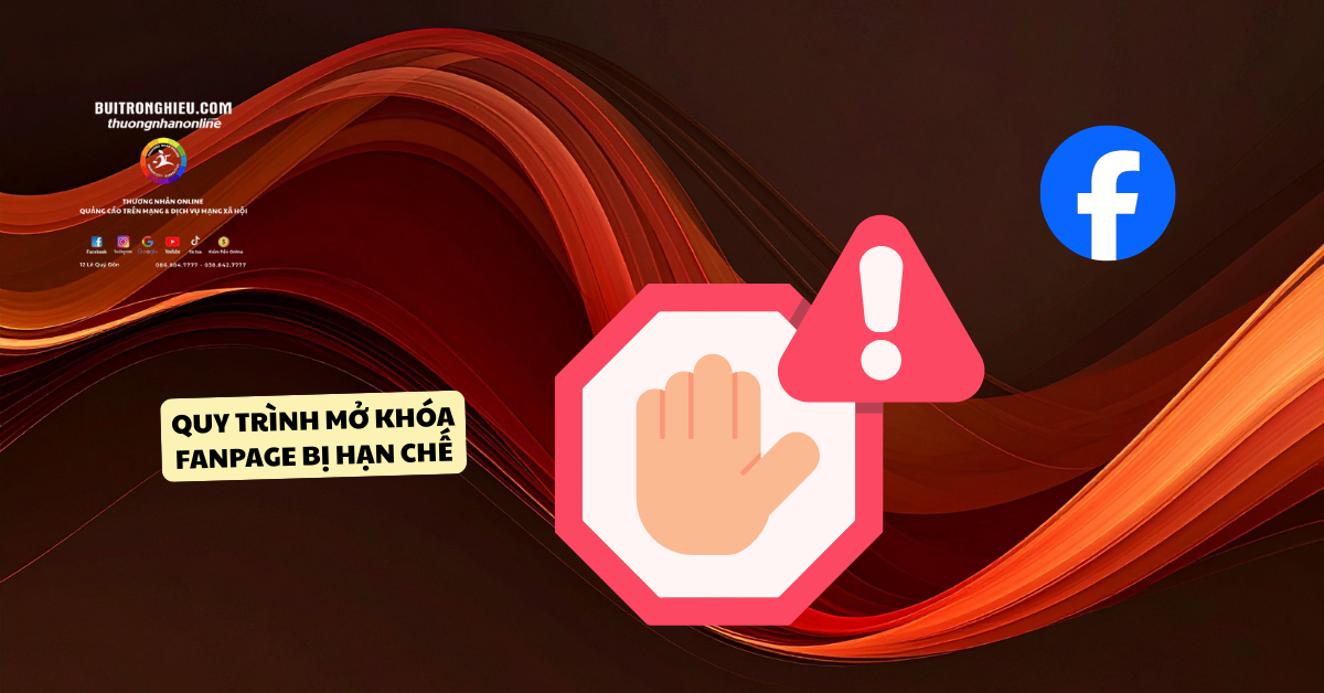 dịch vụ mở khóa fanpage bị hạn chế nhanh chóng