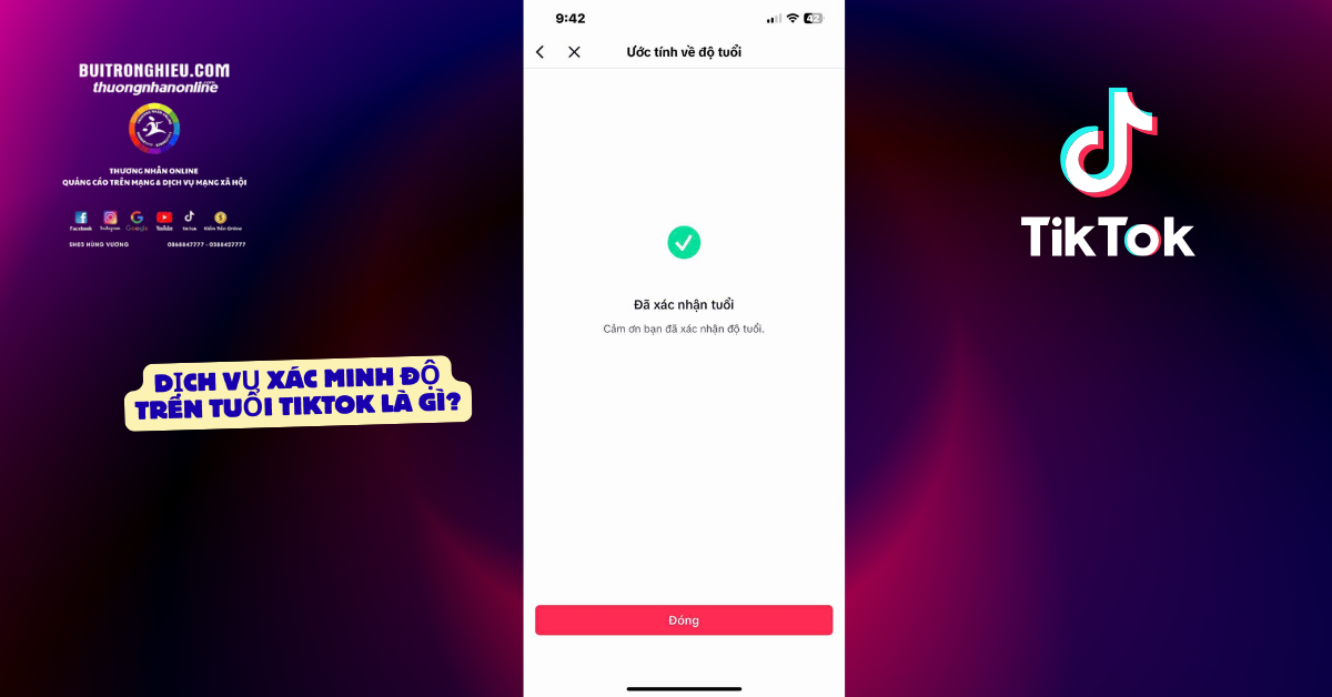 xác minh độ tuổi trên tiktok uy tín