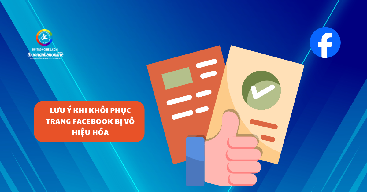 khôi phục trang Facebook bị vô hiệu hóa
