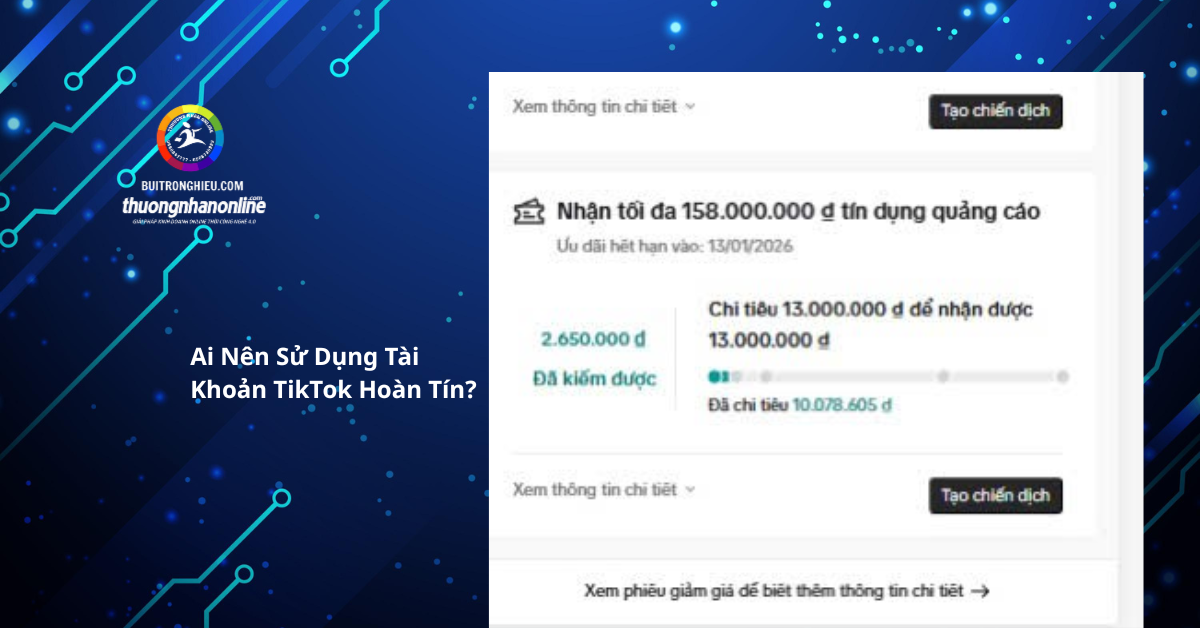 bán tài khoản hoàn tín tiktok bảo mật