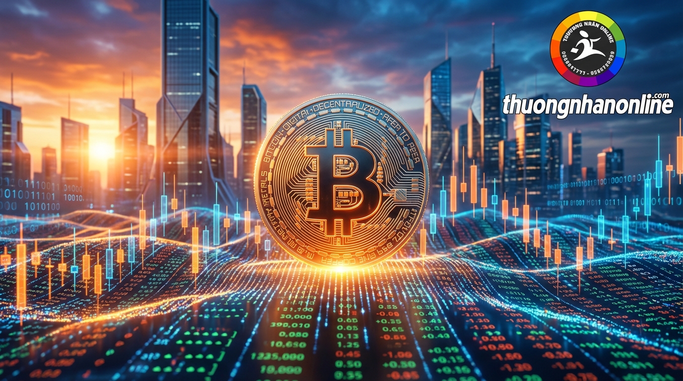 Biểu đồ giá Bitcoin tăng trưởng mạnh mẽ sáng ngày 14/2