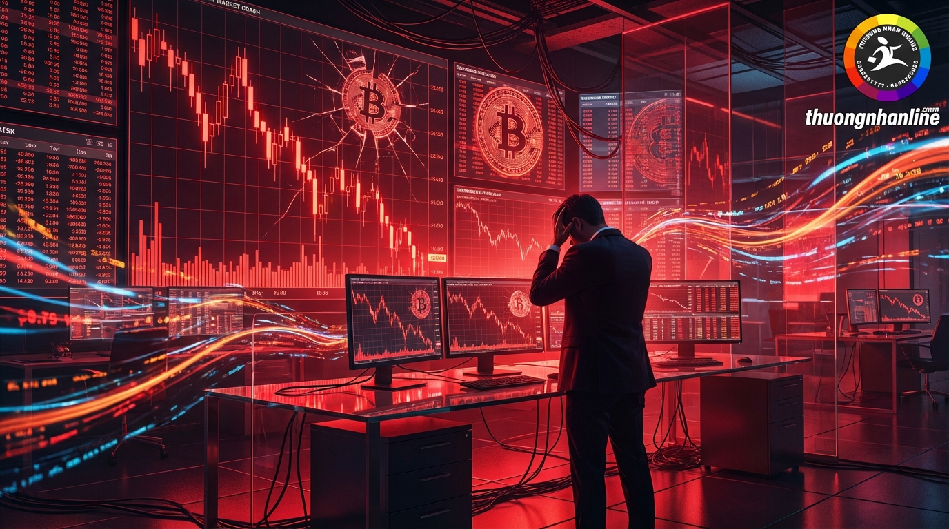 Bitcoin lao dốc và sự thanh lý hàng loạt trên thị trường tiền điện tử