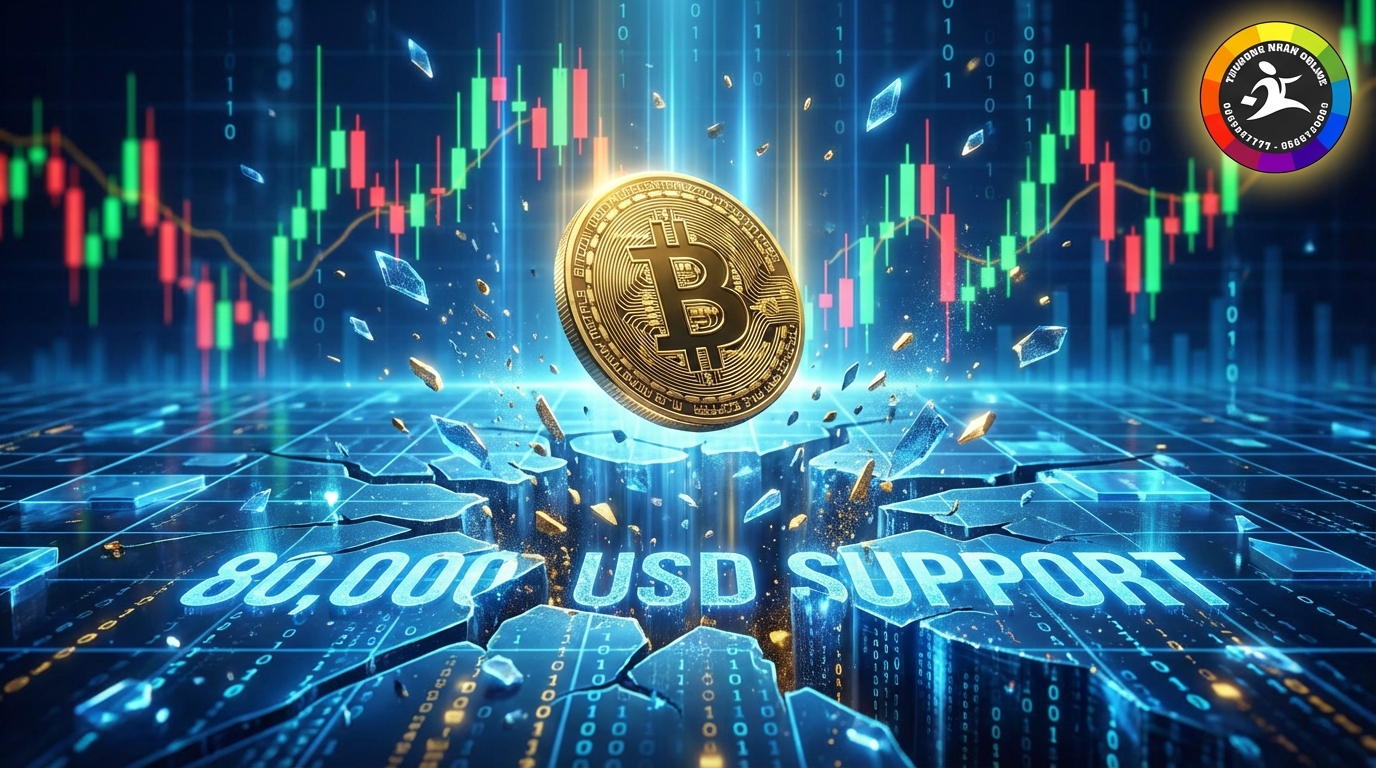 Bitcoin biến động mạnh quanh mốc 80.000 USD