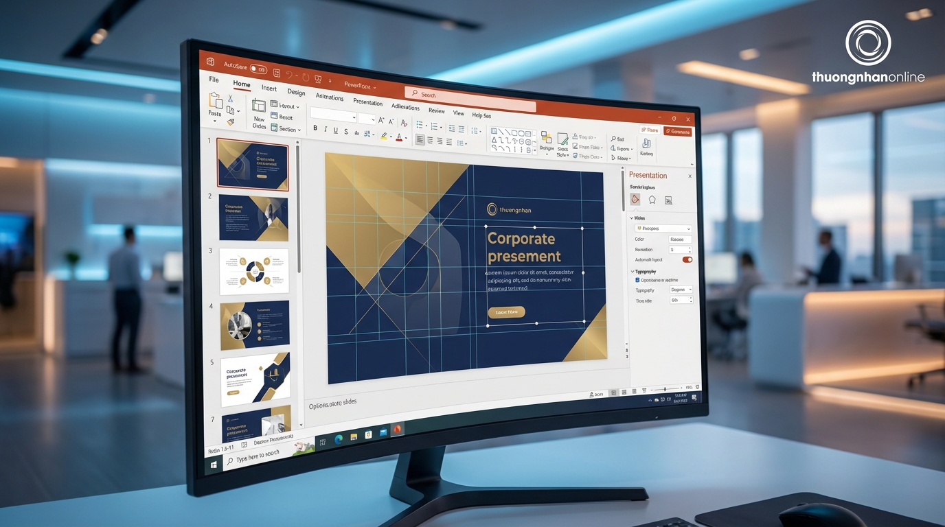 AI tư duy thẩm mỹ thiết kế PowerPoint chuyên nghiệp