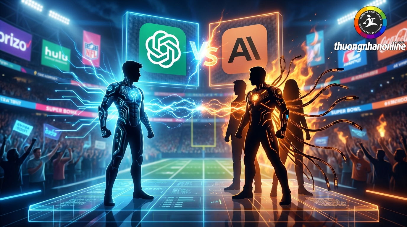 Sam Altman phản pháo Anthropic sau quảng cáo Super Bowl