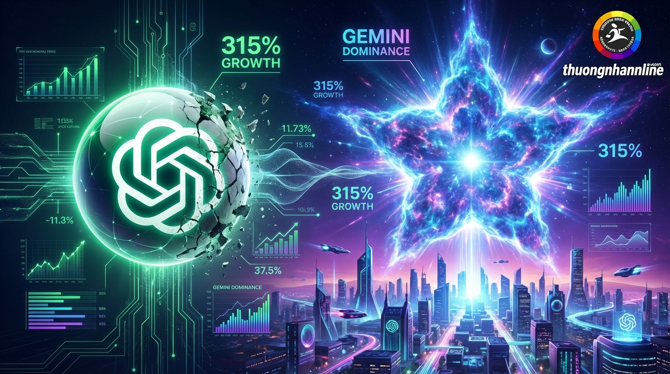 Cuộc đối đầu giữa ChatGPT và Google Gemini trong thị trường AI