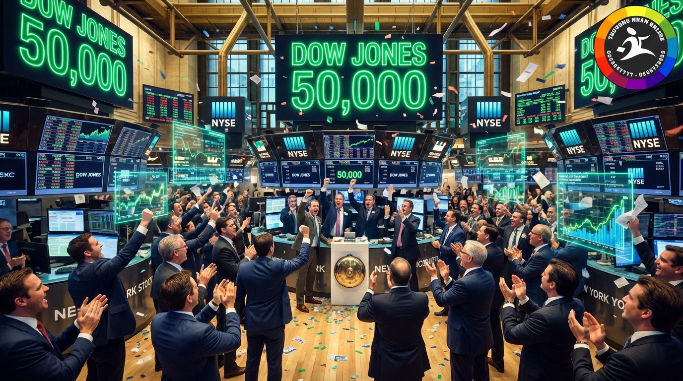 Chỉ số Dow Jones vượt mốc 50.000 điểm
