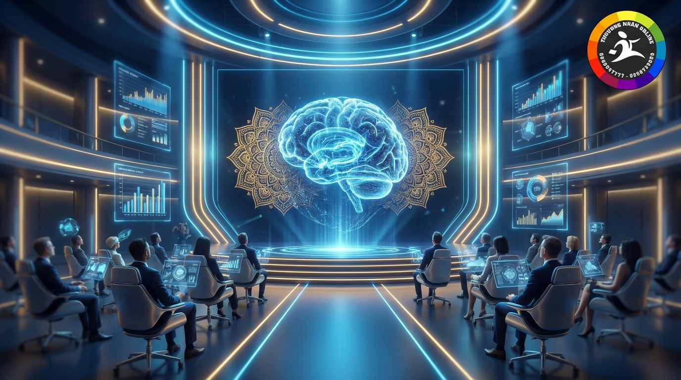 Toàn cảnh hội trường Hội nghị thượng đỉnh tác động AI Ấn Độ 2026 tại New Delhi