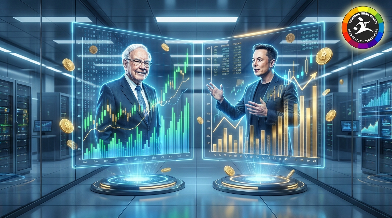 AI mô phỏng Warren Buffett và Elon Musk cố vấn đầu tư