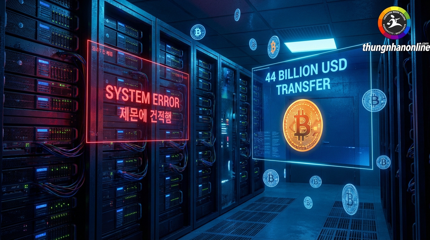 Sự cố chuyển nhầm 44 tỷ USD Bitcoin tại Hàn Quốc