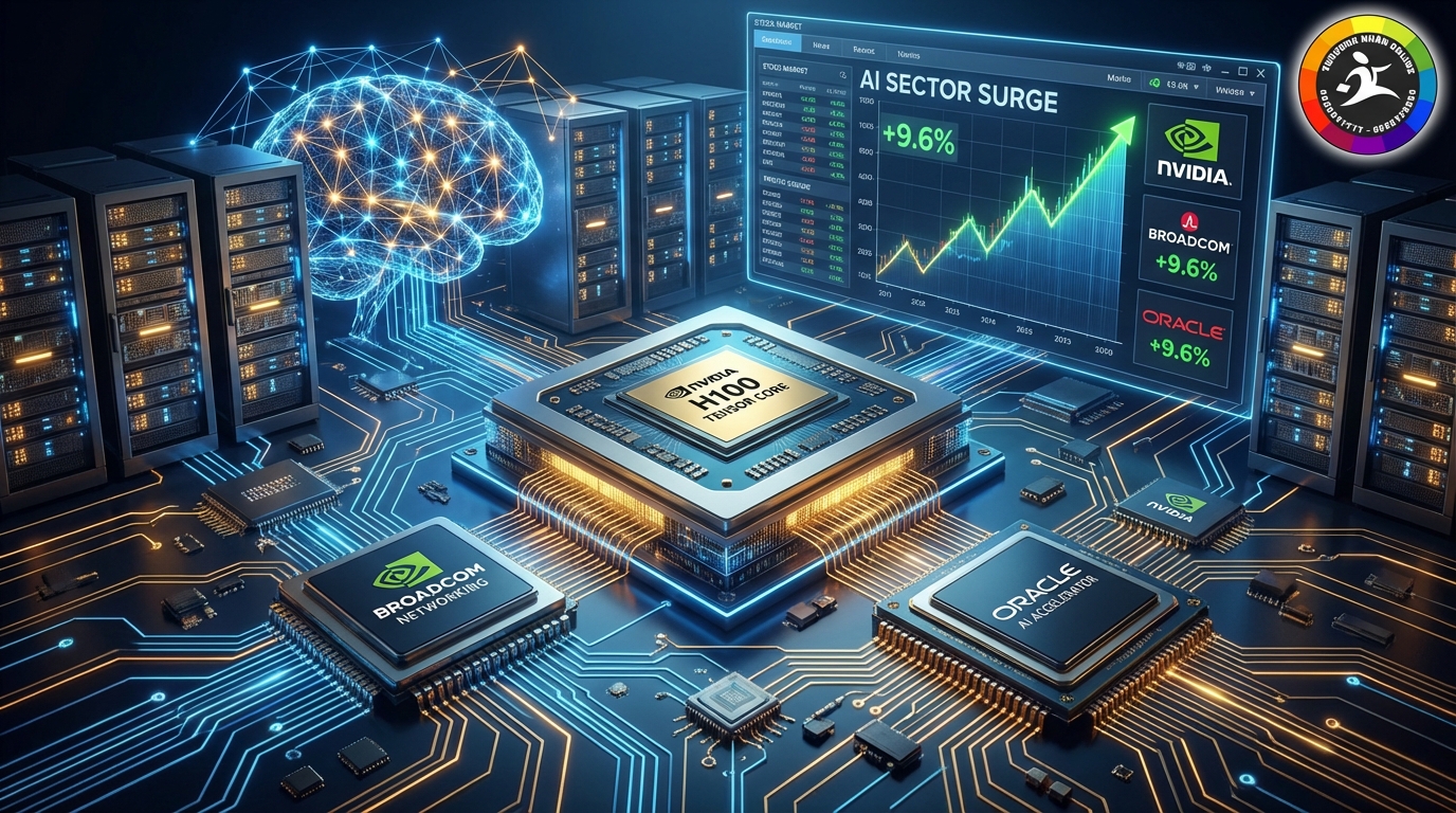 Thị trường cổ phiếu công nghệ AI bùng nổ với Nvidia và Oracle