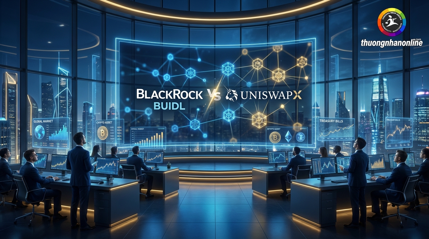 BlackRock BUIDL fund on UniswapX RWA concept