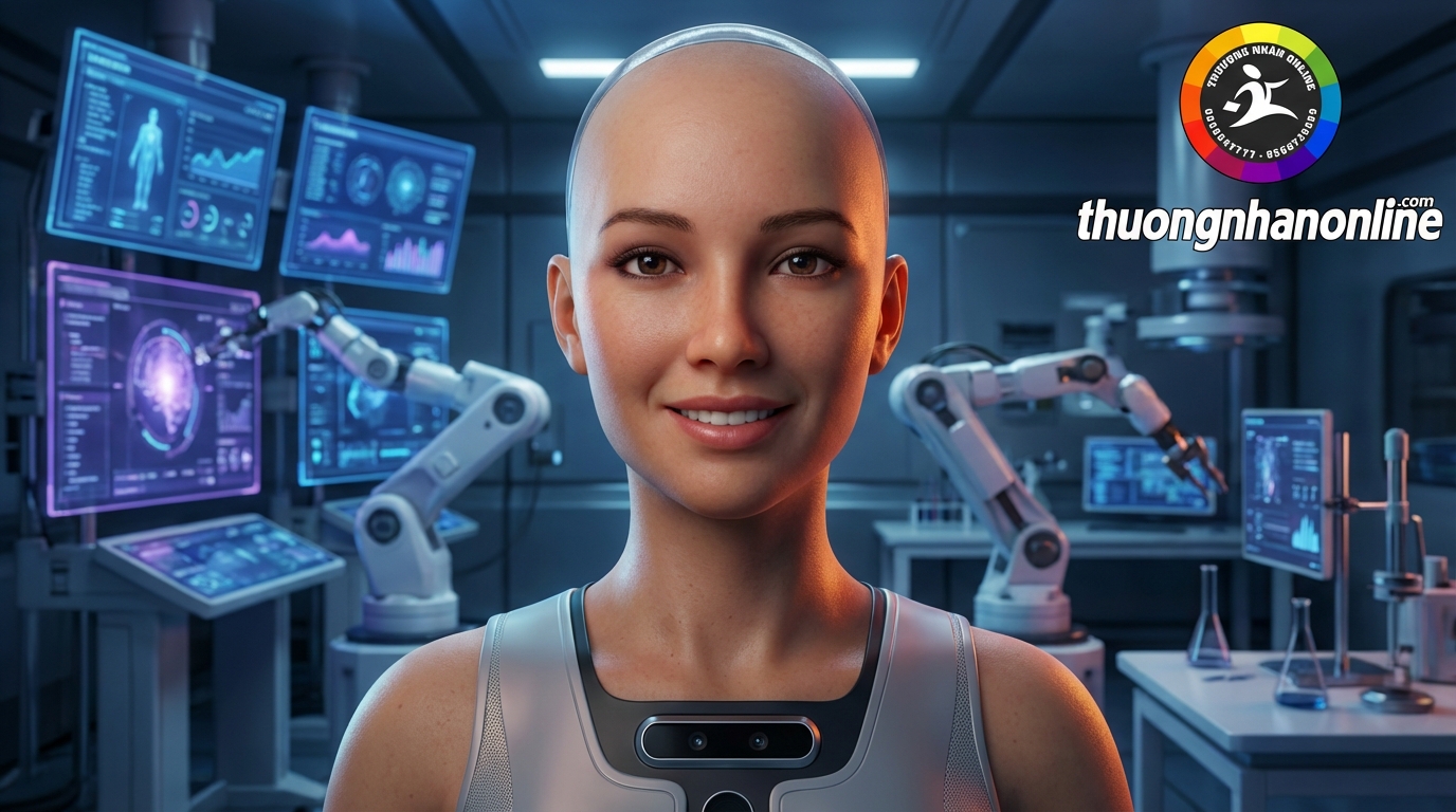 Robot AI Trung Quốc có thân nhiệt và biểu cảm như người thật