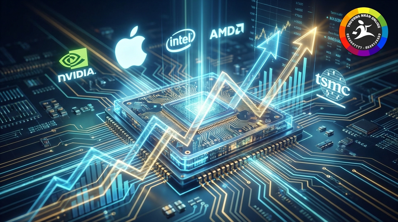 Sự tăng trưởng của chứng khoán Mỹ nhờ AI và ngành chip