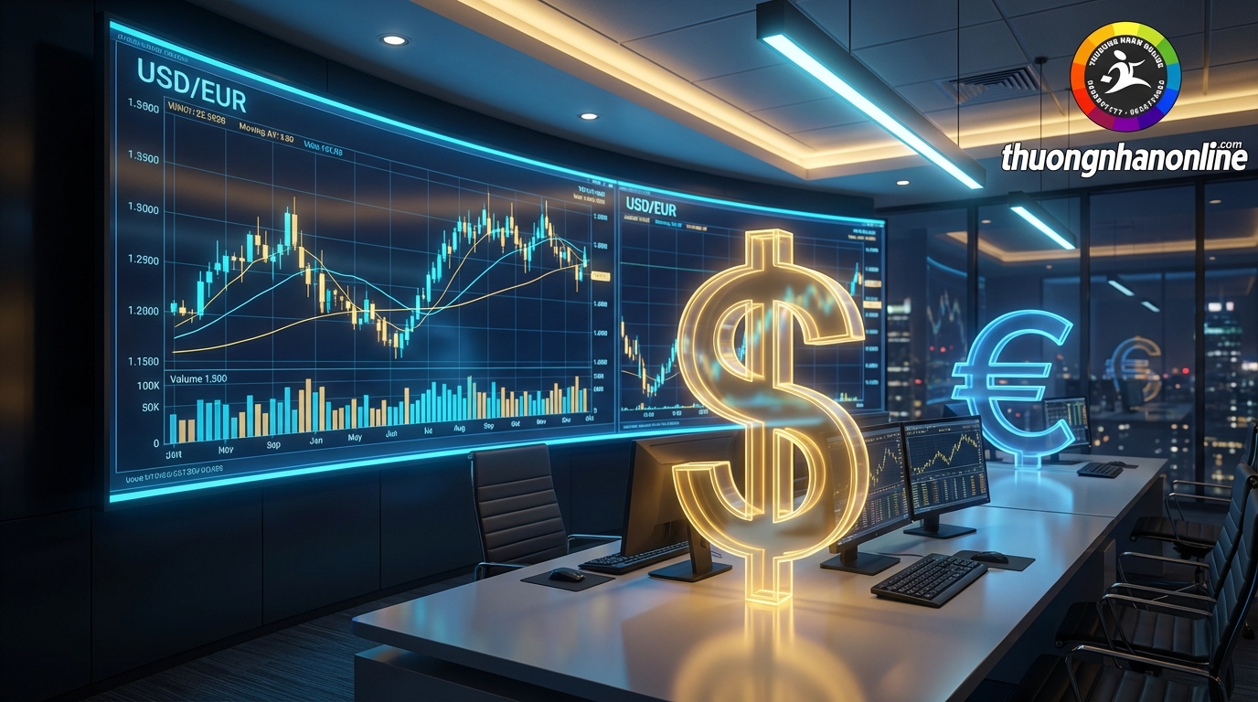 Biểu đồ đồng USD và Euro sau biên bản FOMC