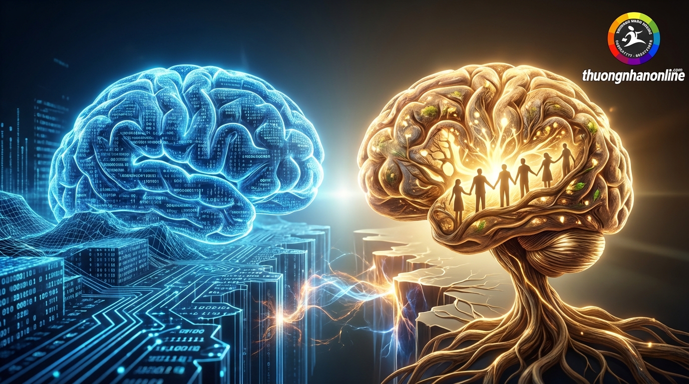 So sánh trí tuệ nhân tạo và bộ não con người trong bối cảnh xã hội