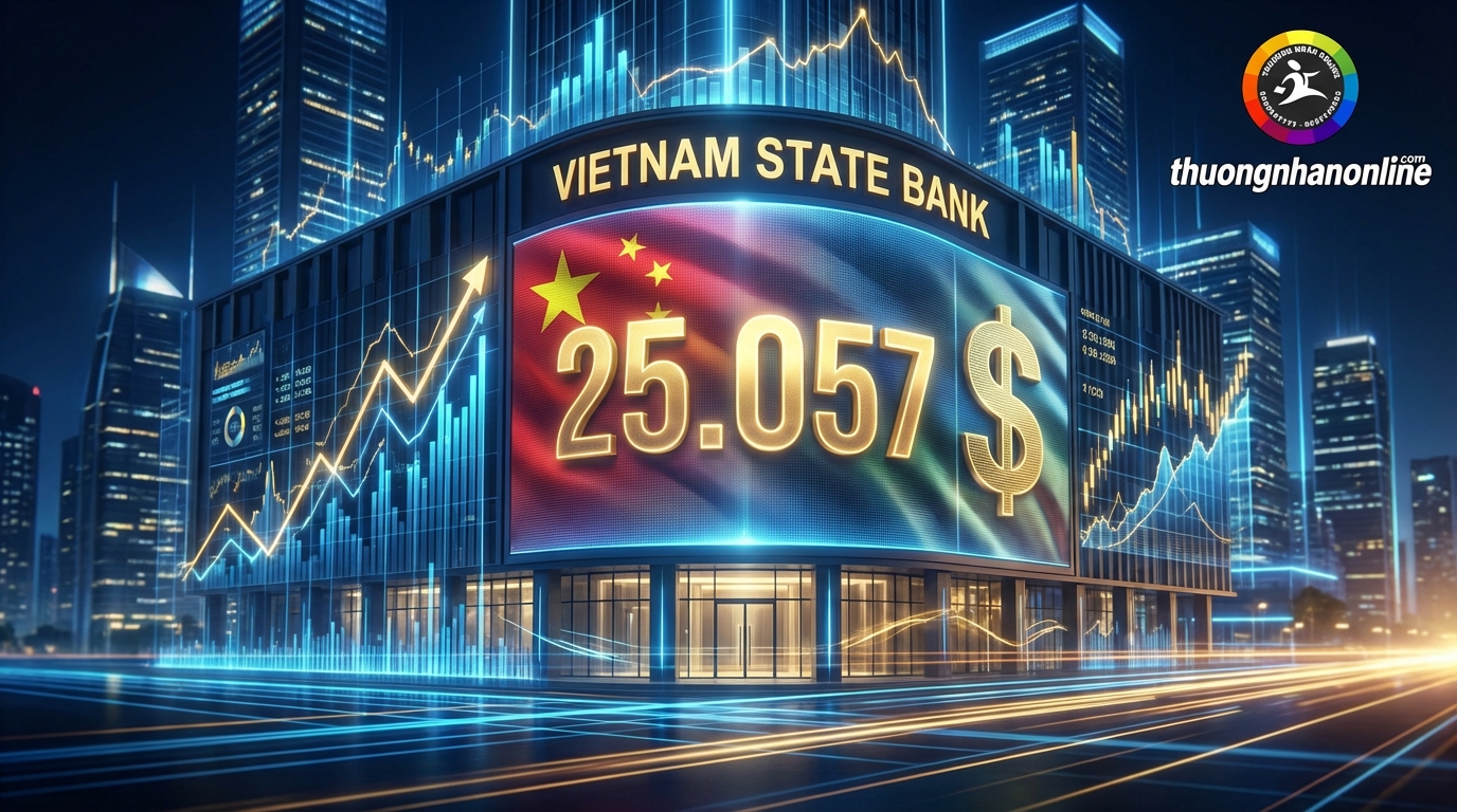 Tỷ giá trung tâm Ngân hàng Nhà nước tăng ngày 25/02