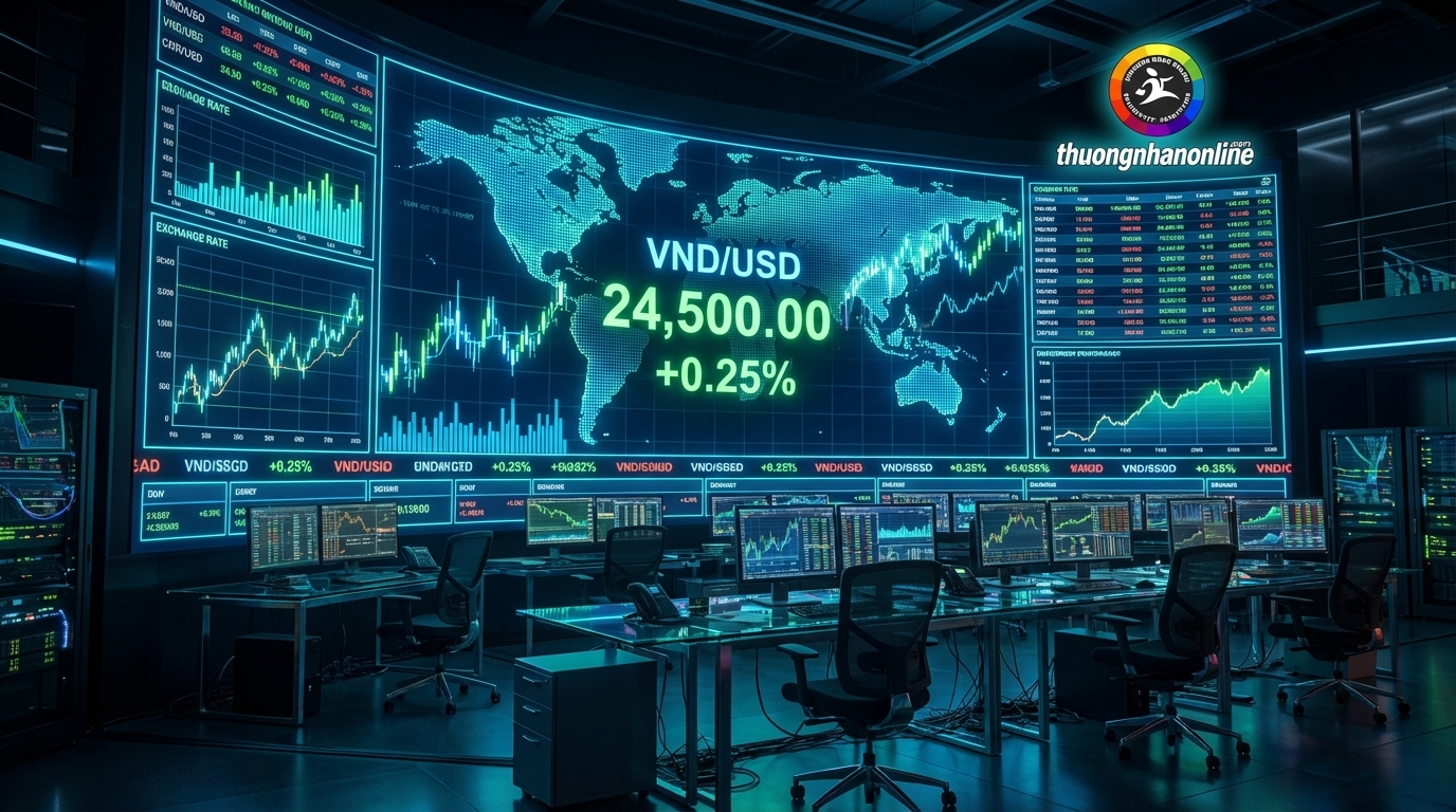 Tỷ giá VND/USD tăng trưởng tại thị trường Việt Nam