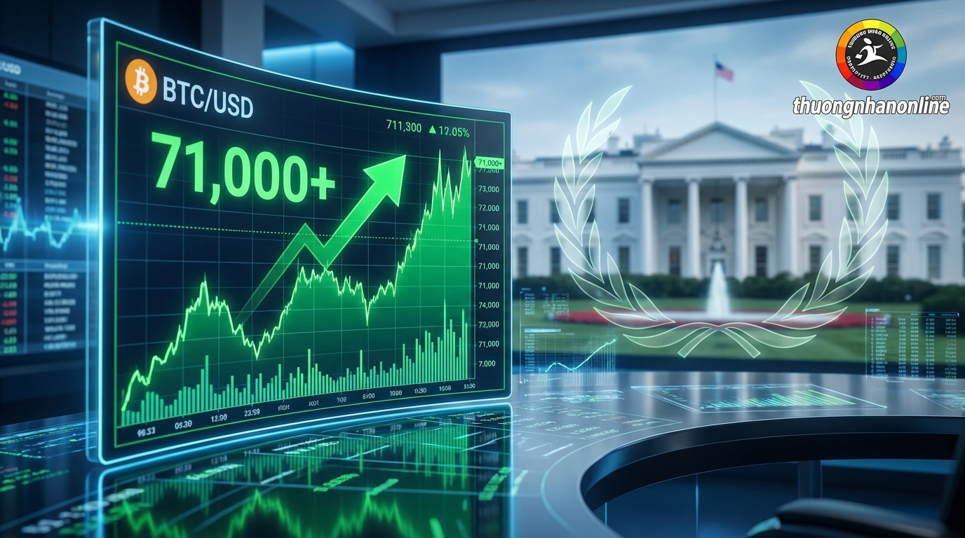 Bitcoin phục hồi mạnh mẽ trên 71.000 USD vào tháng 3 năm 2026