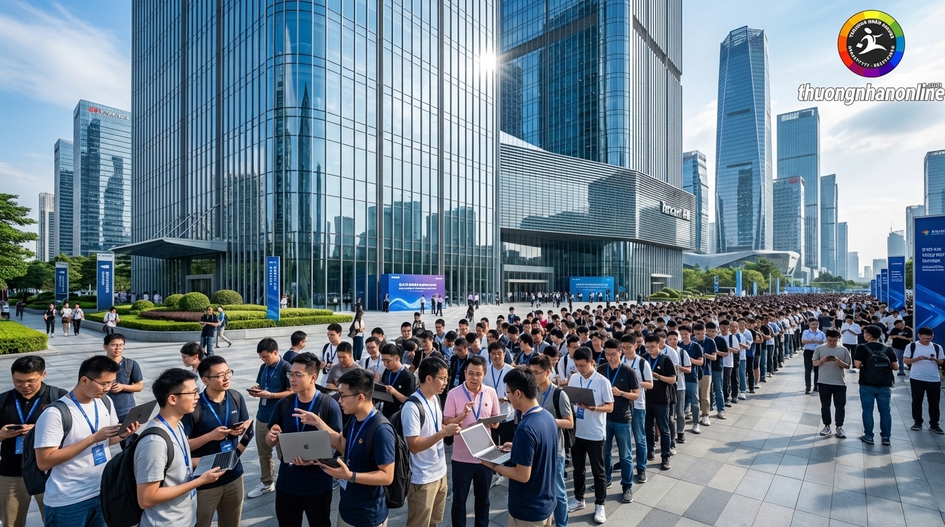 Hàng ngàn người xếp hàng cài đặt OpenClaw tại trụ sở Tencent Thâm Quyến