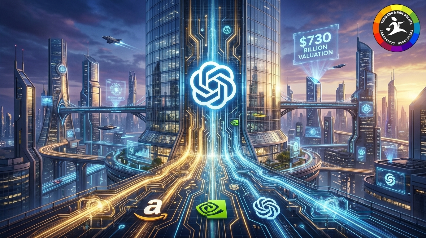 OpenAI huy động 110 tỷ USD nâng định giá lên 730 tỷ USD