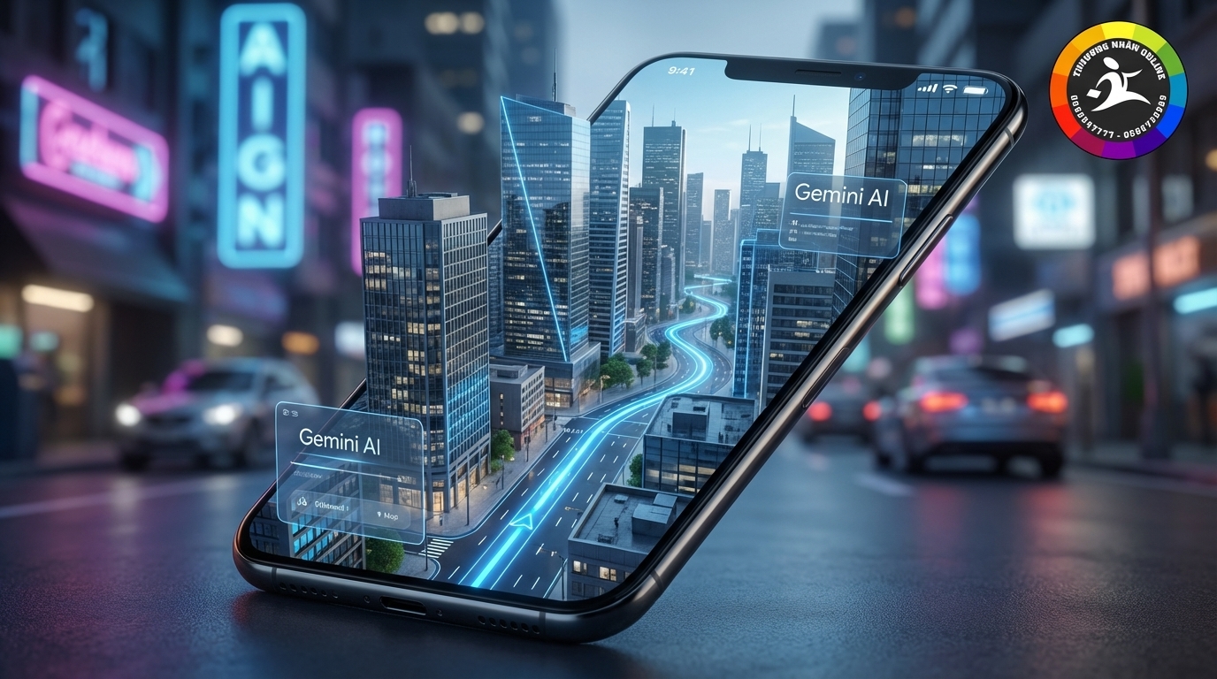 Google Maps tích hợp AI Gemini và dẫn đường 3D