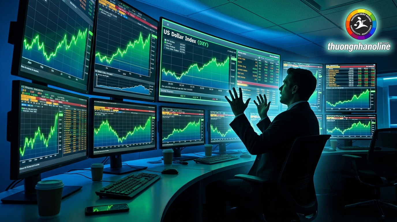 Biểu đồ biến động của đồng USD sau báo cáo PPI